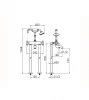 Huber Victorian Staande Thermostatische Badkraan met Douchegarnituur Brons VTT3901027