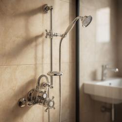 Huber Victorian Conjunto de Chuveiro Termostático Cromado 190R.VT01H.CR