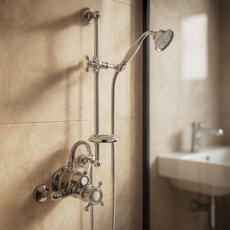 Huber Victorian Conjunto de Chuveiro Termostático Cromado 190R.VT01H.CR