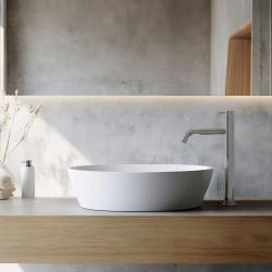 Torneira de lavatório Waterevolution Flow com bico alto para lavatórios, incl. tampão de clique cromado T11501