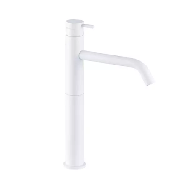 Waterevolution Flow torneira de lavatório para bacias de lavagem, branco fosco T115BR