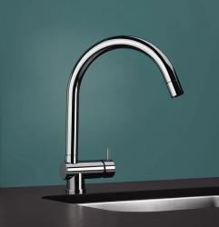 Waterevolution Flow misturador de cozinha cromado com bica extensível T15501