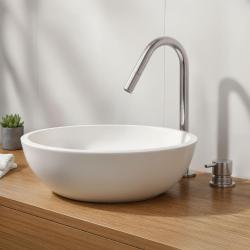 Waterevolution Flow Torneira de lavatório de 2 furos em cromo com pequeno bico de 120mm T1121V01