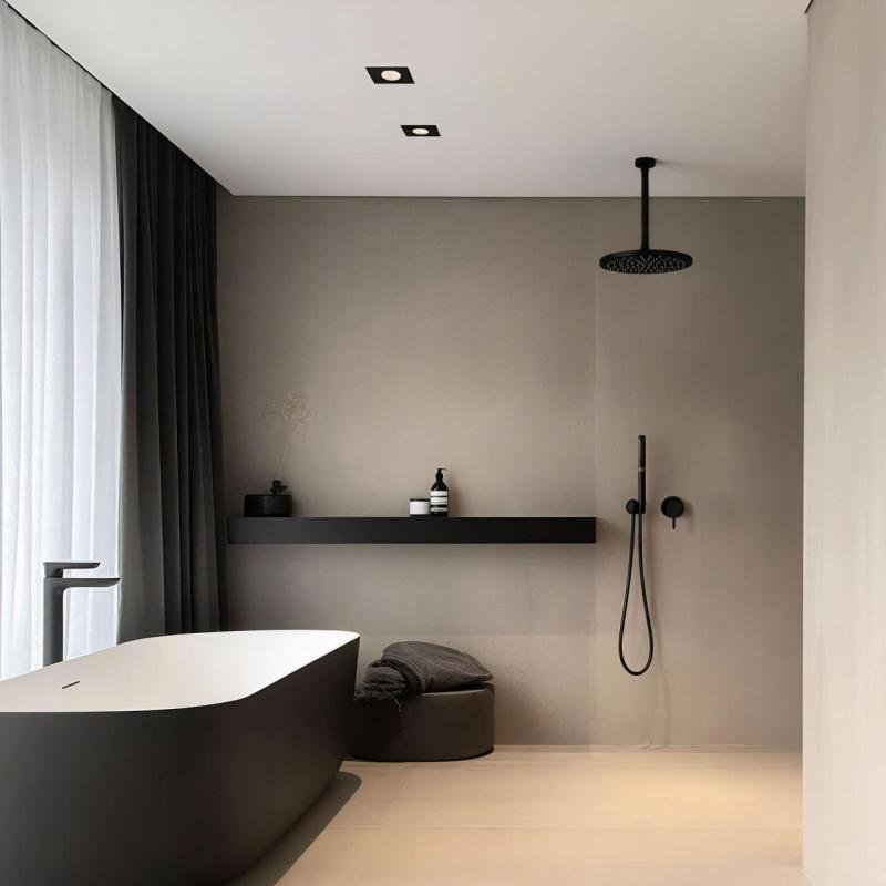 Torneira misturadora embutida Watervolution Flow, preto mate 1208512422