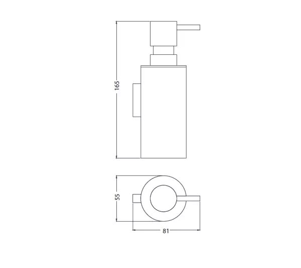 Waterevolution Deep dispenser de sabão cromado A22601