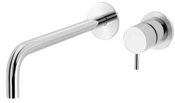 Torneira de lavatório embutida Waterrevolution Flow cromada com bico de 21 cm T116B01-21