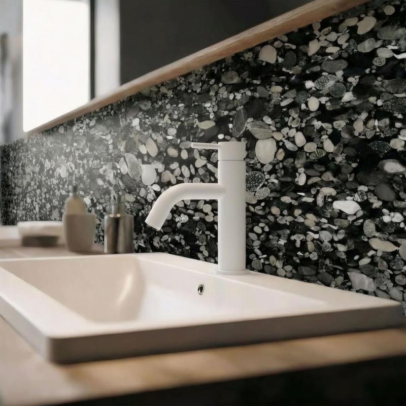 Waterevolution Flow torneira de fonte branca mate  T1101ABR