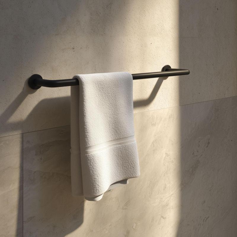 Waterevolution flow toalheiro 35cm preto fosco A111PR