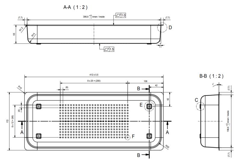 Franke Acessório Cesta Inox 172x412x55mm 112.0057.850
