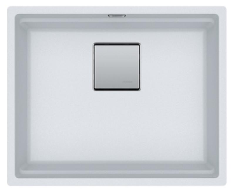 Franke Kubus KNG 110.52 pia 52x42 branco granito de embutir 125.0512.506
