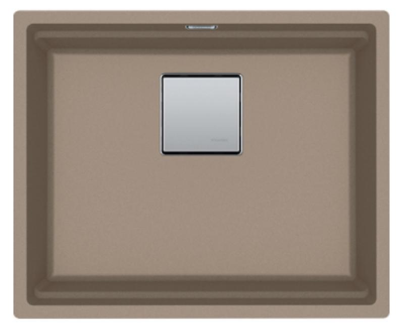 Franke Kubus KNG 110.52 pia 52x42 granito taupe instalação inferior 125.0512.505