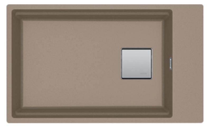 Franke Kubus KNG 110.62 pia 72x42 granito taupe sob bancada com suporte para torneira 125.0512.516