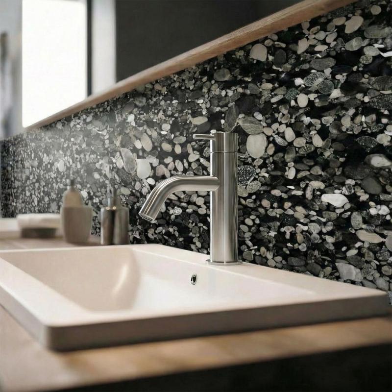 Waterevolution Flow torneira de pia de aço inoxidável T1101AIE