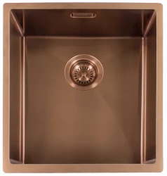 Reginox Miami 4040 OKG pia de aço inoxidável cor cobre PVD Copper 40x40 L7681 R30707