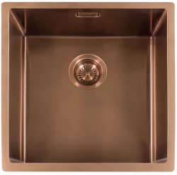 Reginox Miami 5040 OKG pia de cozinha em aço inoxidável cor cobre PVD Copper 50x40 L7684 R30738