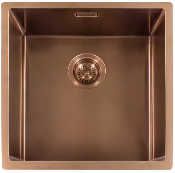 Reginox Miami 5040 OKG pia de cozinha em aço inoxidável cor cobre PVD Copper 50x40 L7684 R30738