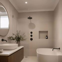 Waterevolution Flow embutido termostato de chuveiro com 2 válvulas de fechamento preto fosco 1208916222