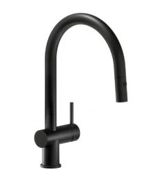 Reginox Flint preto cromo com bica extensível Torneira de cozinha K1035K R37416