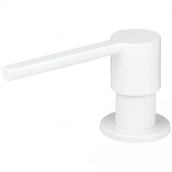 Dispenser de sabonete CARESSI White Line em aço inoxidável branco CA203WH 1208920615