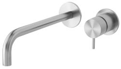 Torneira de lavatório embutida Waterrevolution Flow totalmente em aço inoxidável T116BIEV2 com bico de 25 cm