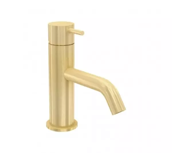 Waterevolution Flow misturador de lavatório PVD escovado light gold T110WGE