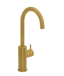 Waterevolution Flow torneira de lavatório modelo alto em latão escovado T1121FULE