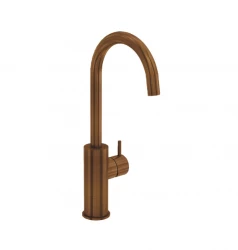 Waterevolution Flow torneira de lavatório modelo alto PVD cobre escovado T1121FUCPE