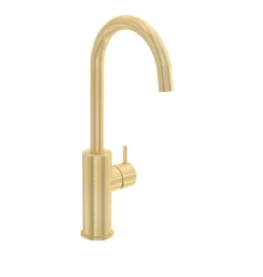 Waterevolution Flow torneira de lavatório modelo alto PVD escovado light gold T1121FUWGE