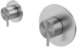 Waterevolution Flow misturador de chuveiro embutido com 1 desviador, totalmente em aço inoxidável 1208920976