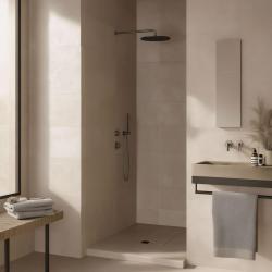 Waterevolution Flow misturador de chuveiro embutido com 1 desviador, totalmente em aço inoxidável 1208920976