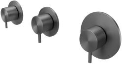 Waterevolution Flow embutida ducha termostática com 2 válvulas de corte metal gun 1208948847