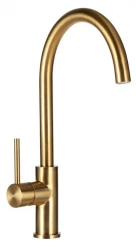 Torneira de cozinha Lorreine Mersey Gold PVD Gold com bica giratória 1208952359