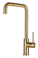 Lorreine Medway Gold torneira de cozinha em ouro PVD com bico giratório 1208952364