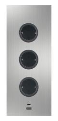 Indux Corner Coluna de energia com 3 tomadas, terra e carregador duplo USB-A&amp;C em aço inoxidável 1208953216