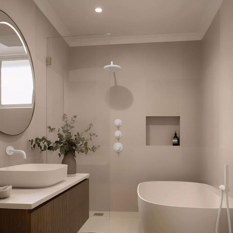 Waterevolution Flow embutido termostato de chuveiro com 2 registros brancos foscos 1208953386