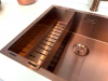 Luxe rvs 1,5 anderhalve spoelbak gootsteen PVD Koper Copper 3415cm 1208953418