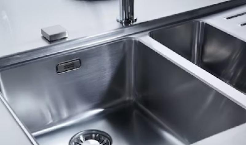 Franke Mythos MYX 110.16 pia pequena de aço inoxidável 16x40cm de embutir 122.0638.196