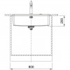 Franke Mythos MYX 110.70 rvs spoelbak 70x40cm onderbouw 1208953666