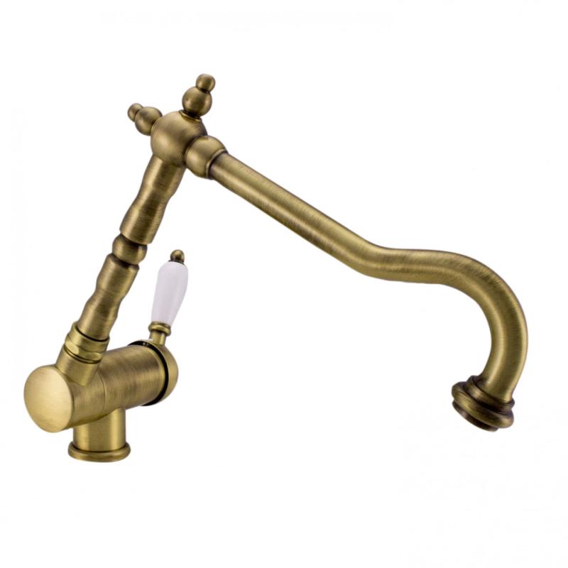 PB Vintage Nostálgica torneira de cozinha de janela rebatível Bronze 1208953756