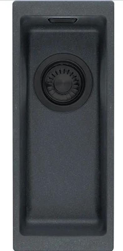 Franke Black pia preta de material sintético 16x41cm de embutir 1208953775