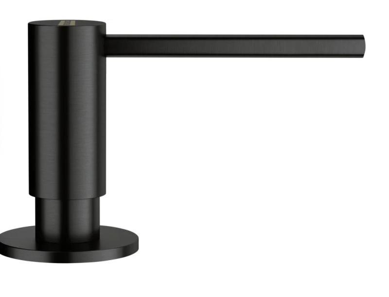 Franke Atlas escovado preto Dispensador de sabão embutido 112.0717.102