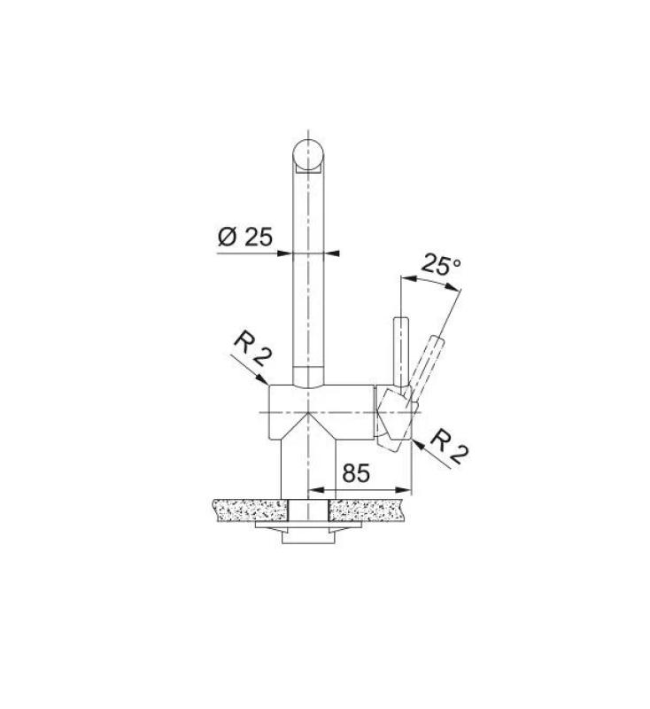 Franke torneira de cozinha de cobre Atlas Neo com bico extensível PVD copper 115.0628.208