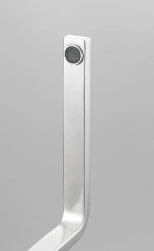 Franke maciça torneira de cozinha em aço inox Mythos com bica giratória inox 115.0547.852