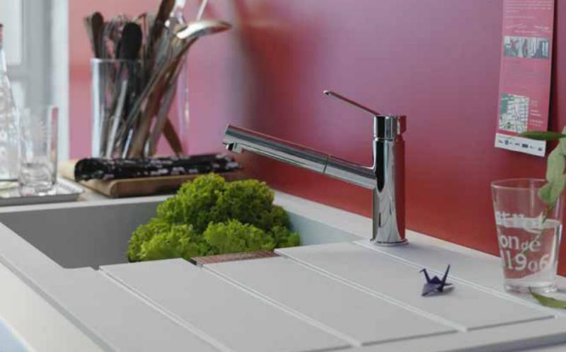 Franke Sirius 2 S2D 651 plástico 1,5 pia e meia com escorredor branco sobressalente 100x50 143.0634.555