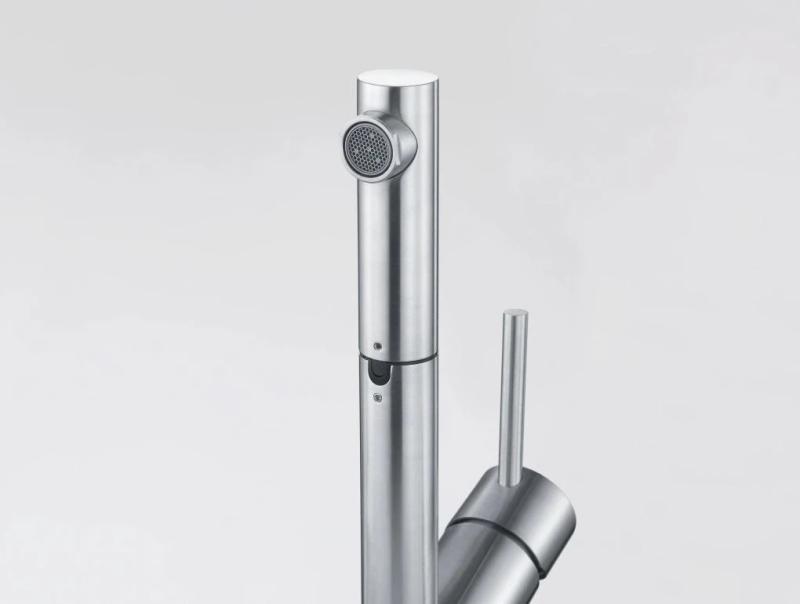 Franke Orbit maciço em aço inoxidável torneira de cozinha baixa com bica extensível inox 115.0569.461