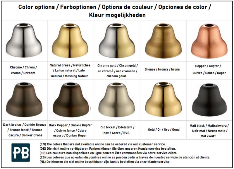 Torneira de cozinha nostálgica de ponte PB cobre com bico arredondado e alavancas brancas copper PBN.KOP.R.WH