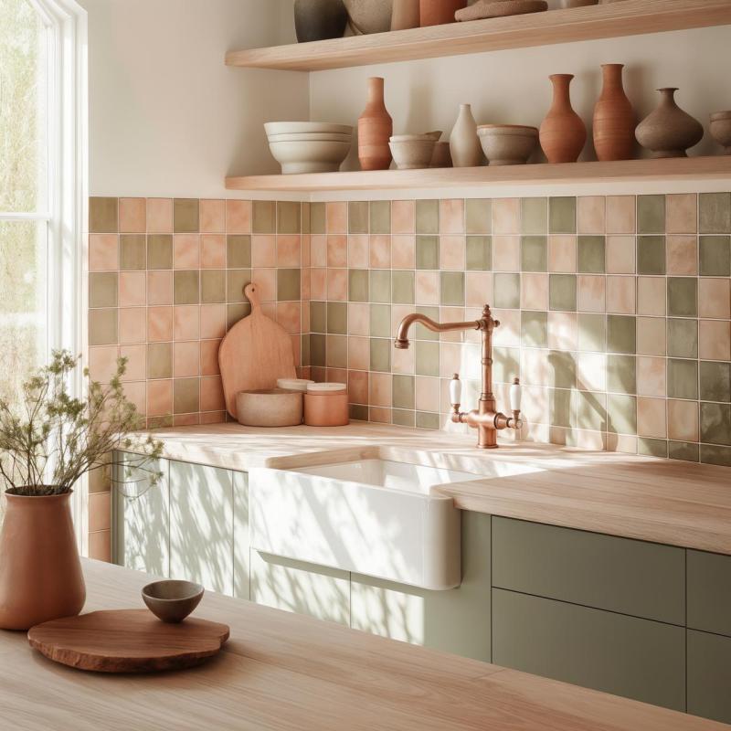 PB Torneira de cozinha clássica nostálgica campestre Latão com alças brancas 1208953914