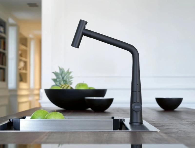 Franke Icon Torneira de Cozinha preto fosco com bica extensível 115.0625.190