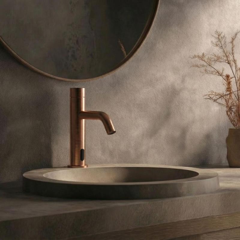 Waterevolution Flow torneira eletrônica para pia com infravermelho a bateria Cobre T110ECPE