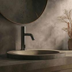 Waterevolution Flow torneira eletrônica para lavatório com infravermelho a bateria Gun Metal T110GME